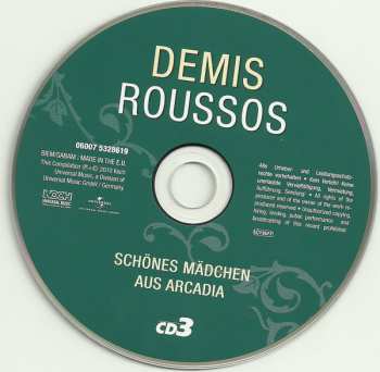 3CD Demis Roussos: Schönes Mädchen Aus Arcadia 352639