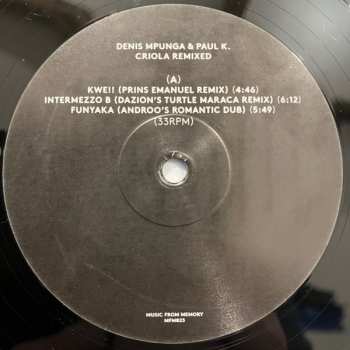 LP Denis Mpunga: Criola Remixed 155966