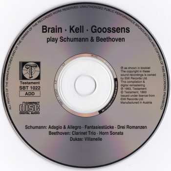 CD Dennis Brain: play Schumann & Beethoven 330591