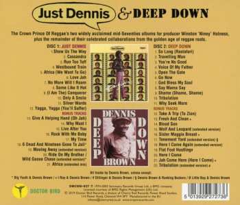 2CD Dennis Brown: Just Dennis & Deep Down 363052