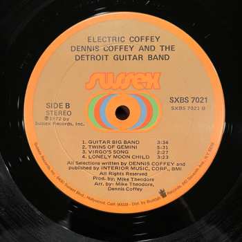 LP Dennis Coffey And The Detroit Guitar Band: Electric Coffey