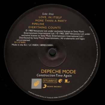 LP Depeche Mode: Construction Time Again 7903