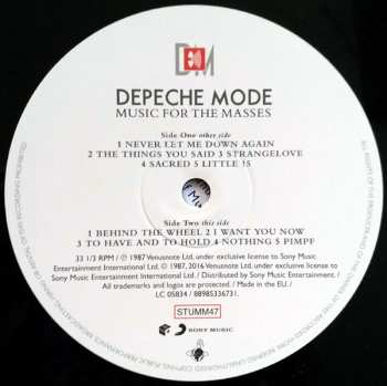 LP Depeche Mode: Music For The Masses