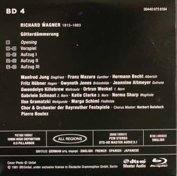 Box Set/5Blu-ray Richard Wagner: Der Ring Des Nibelungen