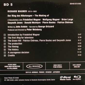 Box Set/5Blu-ray Richard Wagner: Der Ring Des Nibelungen