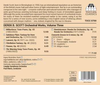 CD Derek B. Scott: Orchestral Music, Volume Three 473514