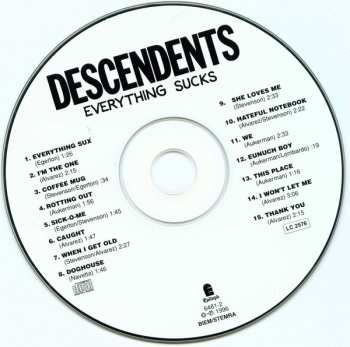 CD Descendents: Everything Sucks 126469