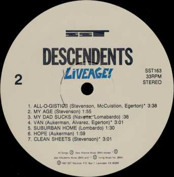LP Descendents: Liveage! 236572