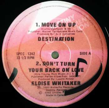 Album Destination: Move On Up / Don't Turn Back On Love / Superstar / Chattanooga Choo-Choo