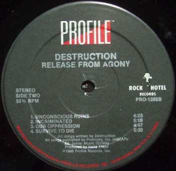 LP Destruction: Release From Agony 30024