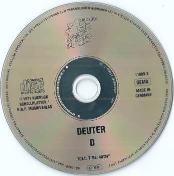 CD Deuter: D 474435
