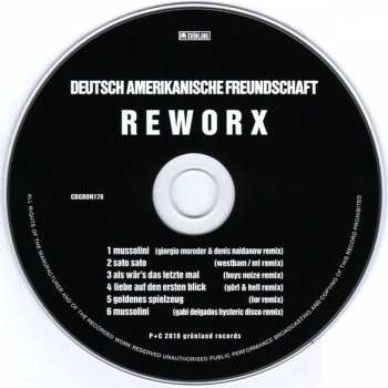 CD Deutsch Amerikanische Freundschaft: Reworx 193551