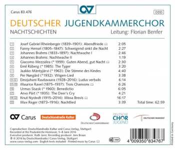 CD Deutscher Jugendkammerchor: Nachtschichten 184805
