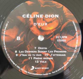 LP Céline Dion: D'Eux 8505
