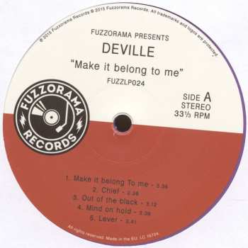 LP Deville: Make It Belong To Us CLR 131517