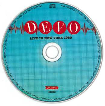 CD Devo: Live In New York 1980 500681