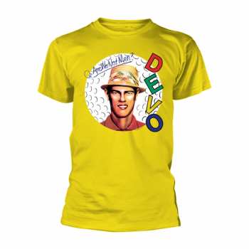 Merch Devo: Tričko Are We Not Men? (yellow)