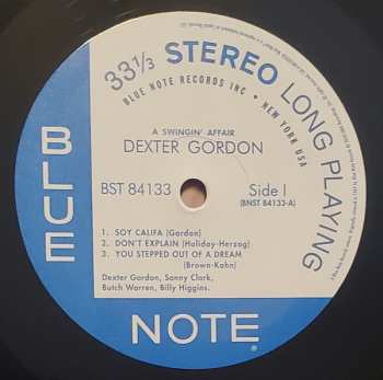 LP Dexter Gordon: A Swingin' Affair 128973