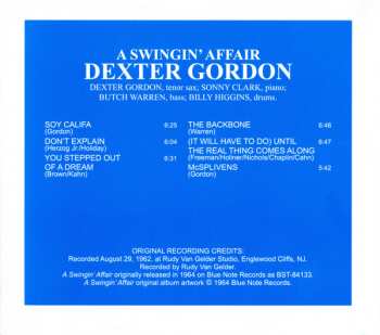 CD Dexter Gordon: A Swingin' Affair