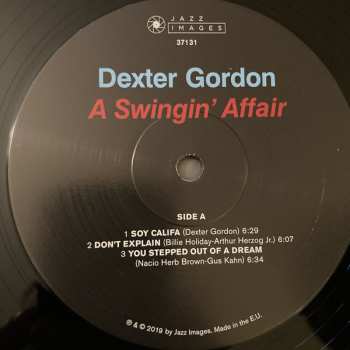 LP Dexter Gordon: A Swingin' Affair 60826