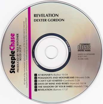 CD Dexter Gordon - Benny Bailey Quintet: Revelation 338176