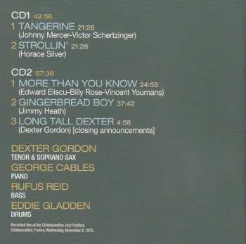 2CD Dexter Gordon Quartet: Live In Châteauvallon 1978 LTD | DIGI 93083