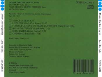 CD Dexter Gordon Quartet: Love For Sale 348459