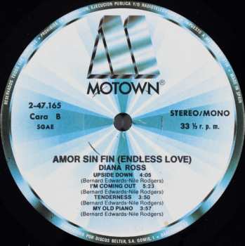 LP Diana Ross: Amor Sin Fin (Endless Love)