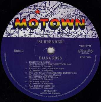LP Diana Ross: Surrender LTD 423231