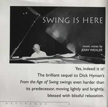 CD Dick Hyman: Swing Is Here 123250