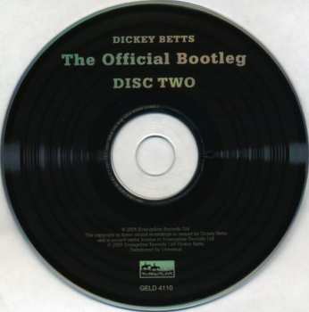 2CD Dickey Betts & Great Southern: The Official Bootleg 284777