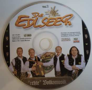 CD Die Edlseer: "Echte Volksmusik" Vol.2