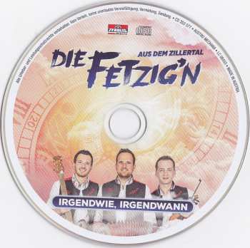 CD Die Fetzig'n Aus Dem Zillertal: Irgendwie, Irgendwann 334271