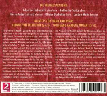 CD Die Freitagsakademie: Wiener Klassik: The Unusual Instrumentation - Ludwig van Beethoven And Wolfgang Amadeus Mozart Quintets For Piano And Winds  273284