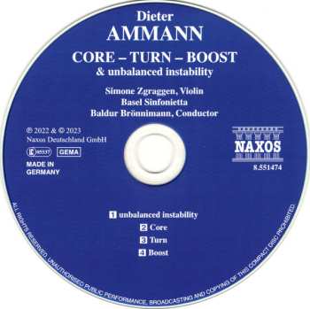 CD Dieter Ammann: Core – Turn – Boost & Unbalanced Instability 449291