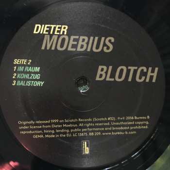 LP Dieter Moebius: Blotch 349995