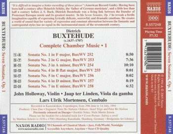 CD Dieterich Buxtehude: Complete Chamber Music Vol. 1 : Seven Sonatas, Op. 1 286750