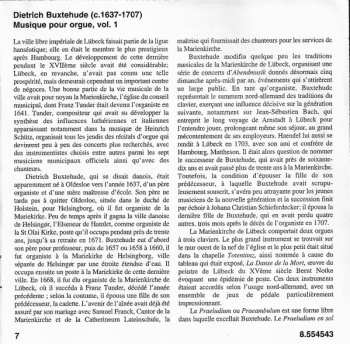 CD Dieterich Buxtehude: Dietrich Buxtehude Organ Music Vol.1 247239
