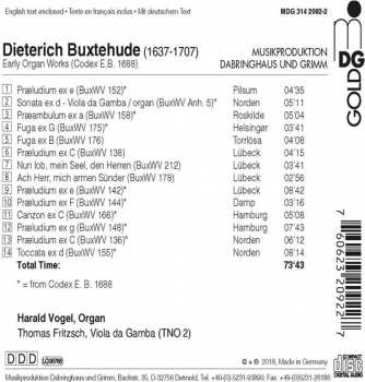 CD Dieterich Buxtehude: Early Organ Works 121073