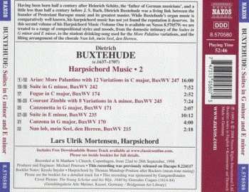 CD Dieterich Buxtehude: Harpsichord Music, Vol. 2 355159