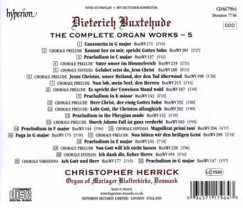 CD Dieterich Buxtehude: The Complete Organ Works, Volume 5 - Aubertin Organ Of Mariager Klosterkirke, Denmark 324155