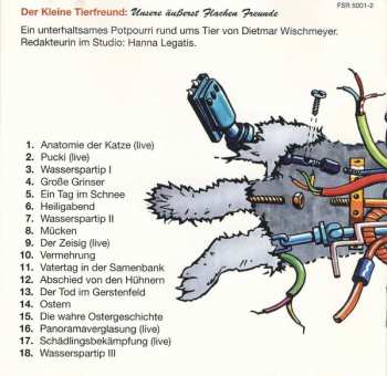 CD Dietmar Wischmeyer: Der Kleine Tierfreund - Unsere Äußerst Flachen Freunde 407550