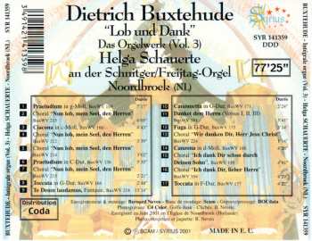 CD Dieterich Buxtehude: Das Orgelwerk (Vol. 3) ''Lob Und Dank'' 529462