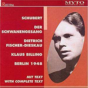 Dietrich Fischer-Dieskau: Schwanengesang / 7 Lieder