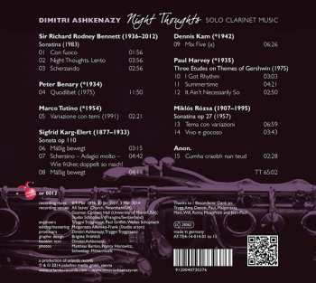 CD Dimitri Ashkenazy: Night Thoughts 320483