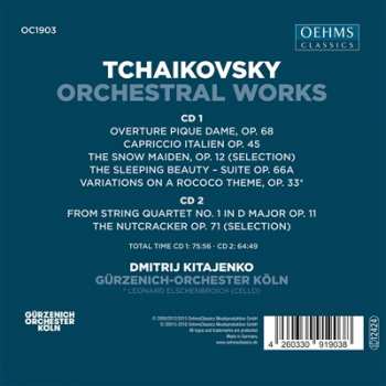 2CD Dimitrij Kitaenko: Kitajenko Conducts Tchaikovsky Orchestral Works 298656