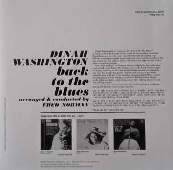 LP Dinah Washington: Back To The Blues (The Blues Ain't Nothin' But A Woman Cryin' For Her Man) 411378