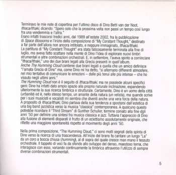 CD Dino Betti Van Der Noot: The Humming Cloud
