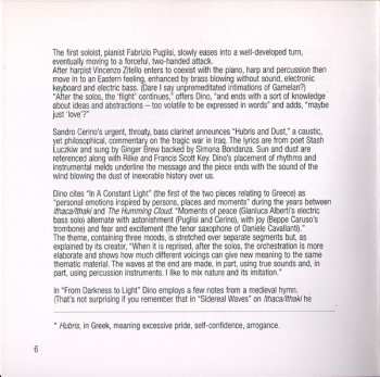 CD Dino Betti Van Der Noot: The Humming Cloud