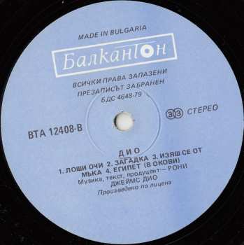 LP Dio: The Last In Line CLR